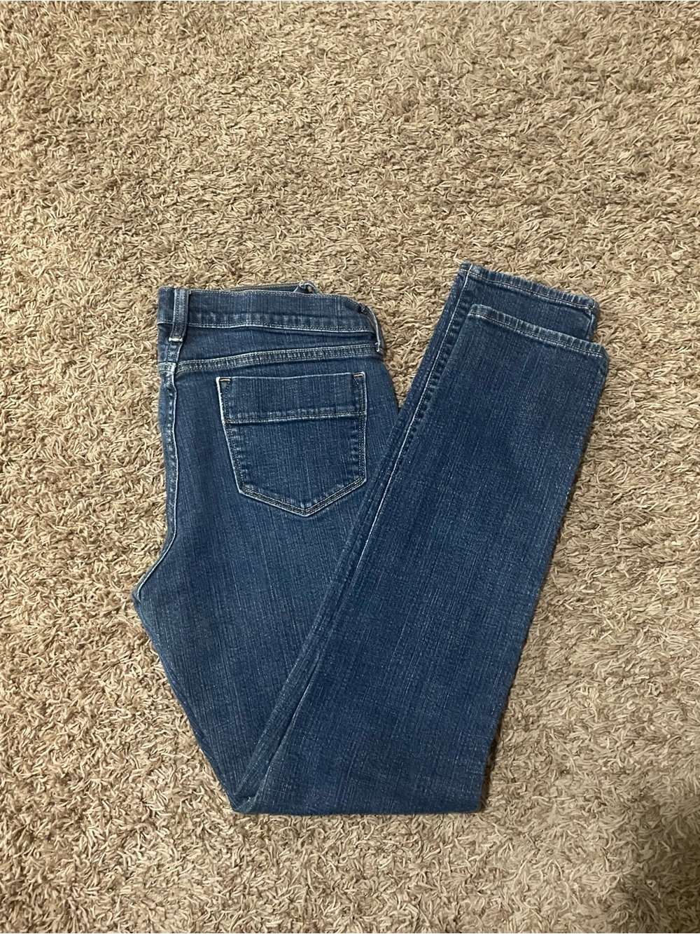 Old Navy - THE SWEET HEART- Women's Dark Blue Skinny Jeans Size 8 LONG - Picture 1 of 5
